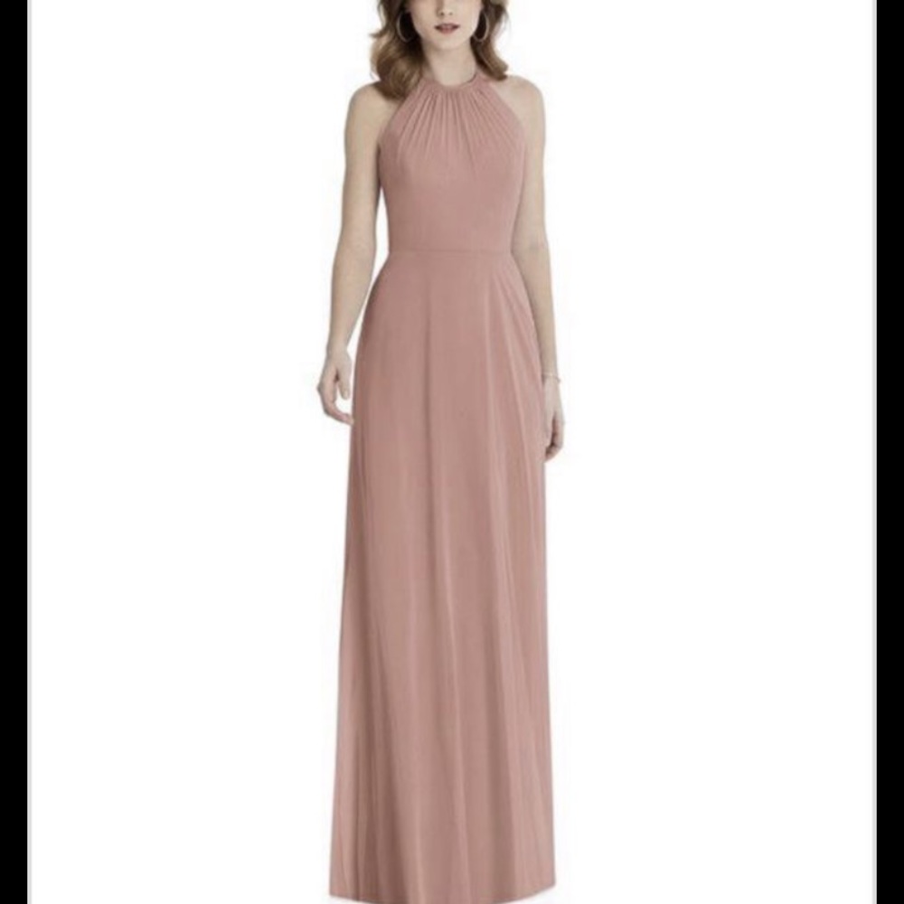Desert rose after six bridesmaid dress